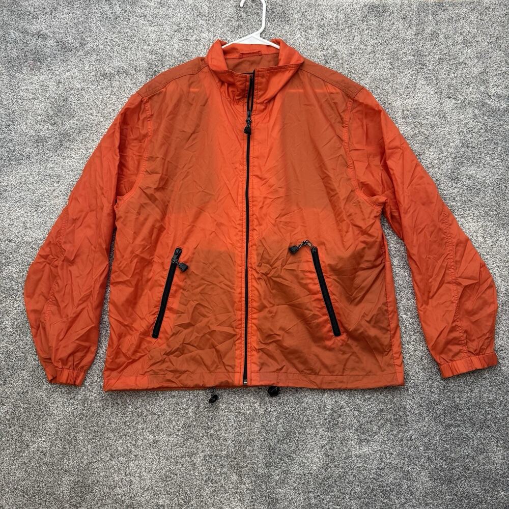 Y2K Nylon Windbreaker Sz Large Gorpcore Outdoor Grunge Skater Hiking Utility Vtg